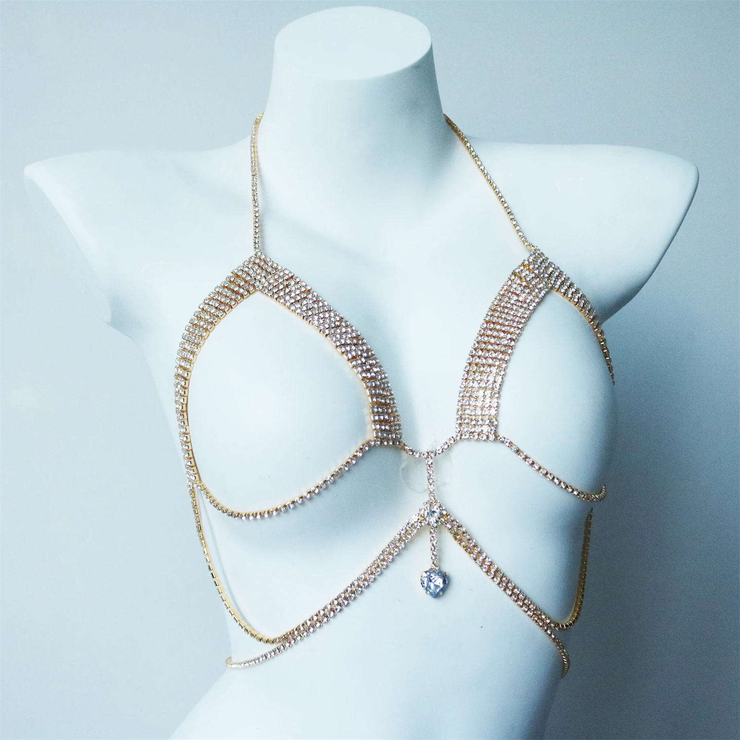 Sexy Shining Love Crystal Ches - Body Jewelry Chest 리뷰 및 가격