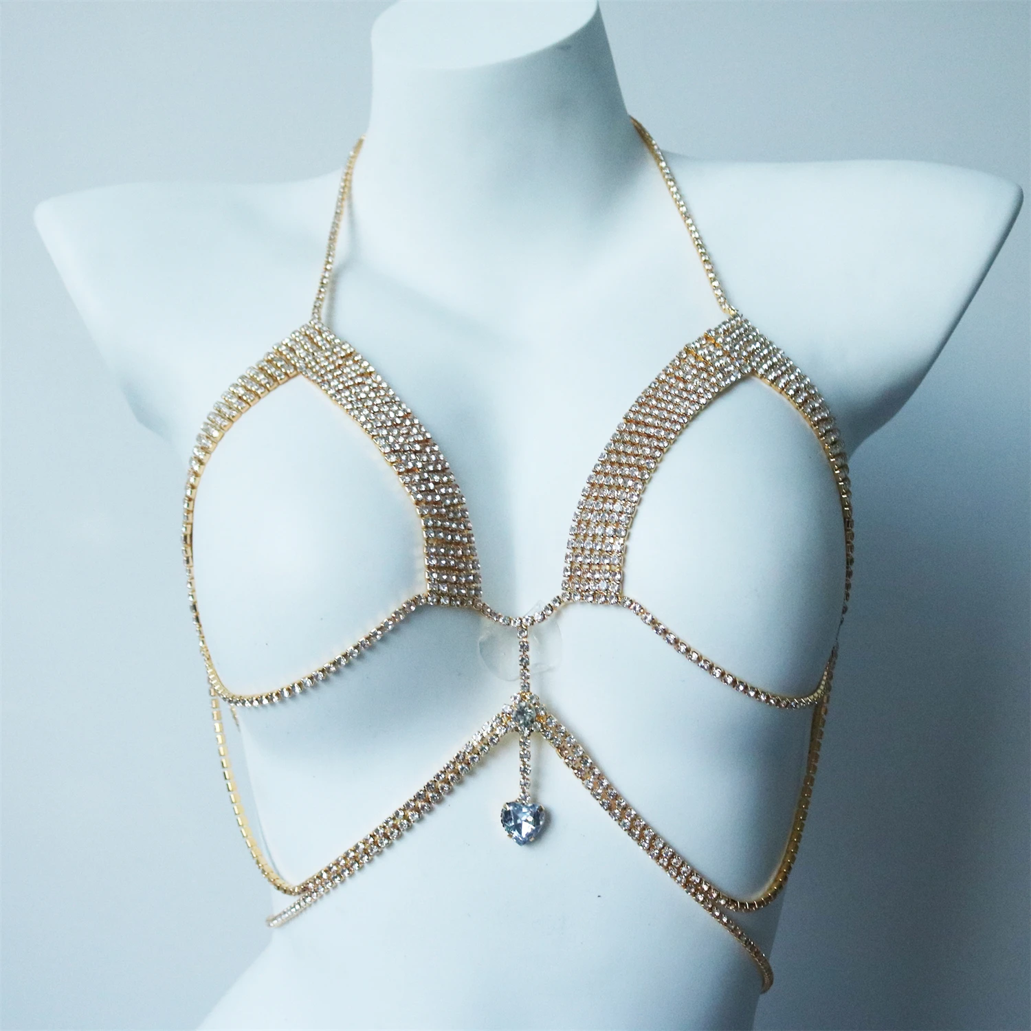 Sexy Shining Love Crystal Ches - Body Jewelry Chest 리뷰 및 가격