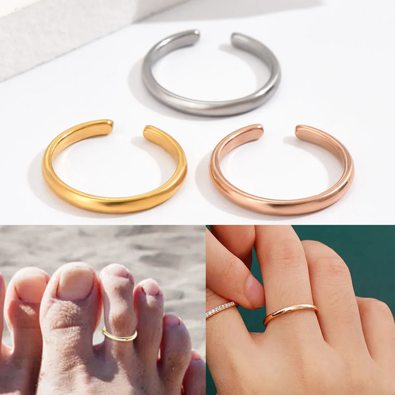 1PC Toe Rings for Women Adjust - Body Jewelry Rings 리뷰 및 가격