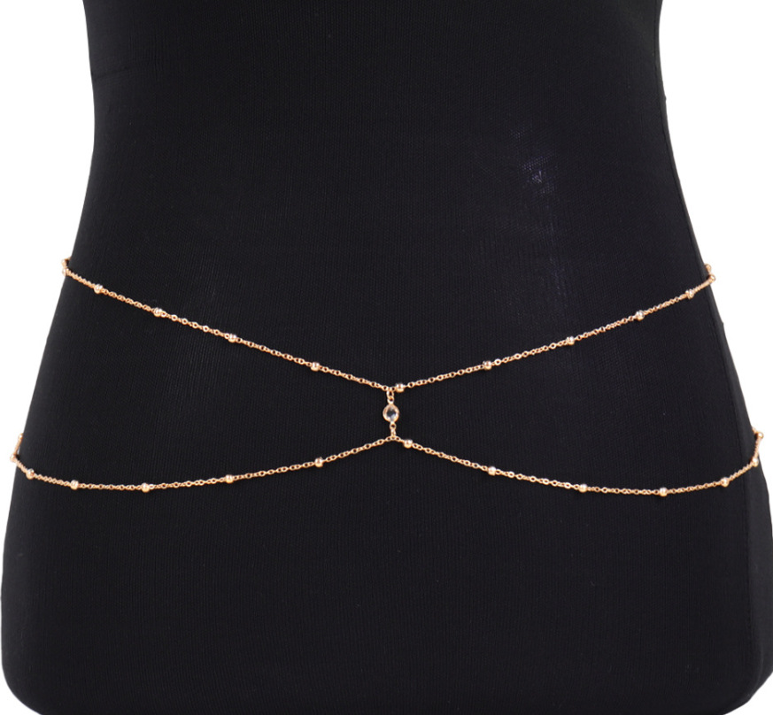 Clear Rhinestone Beaded Belly  - Body Jewelry In Bulk 리뷰 및 가격
