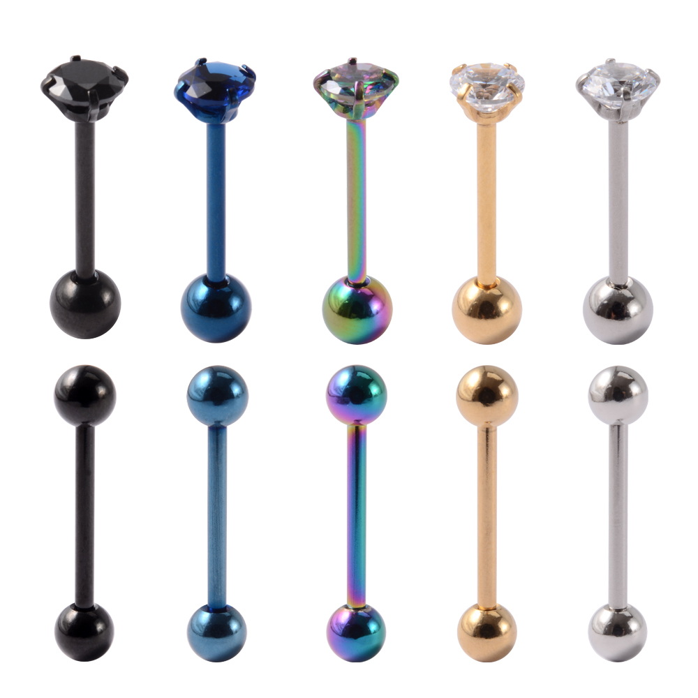 1PCS Surgical Steel Tongue Bar - Body Jewelry Nipple Rings 리뷰 및 가격