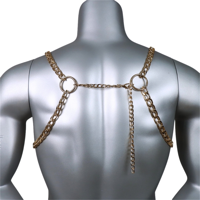 Men's Sexy Metal Body Chest Ch - Body Jewelry Chest 리뷰 및 가격