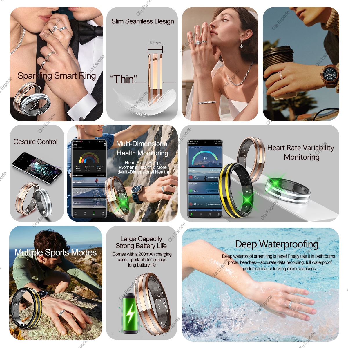 New Smart Ring Female Health T - Daith Heart Ring 리뷰 및 가격