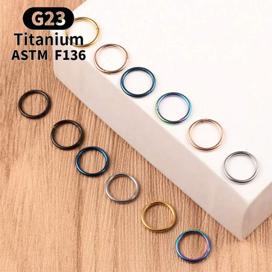 G23 Titanium Small Circle Nose - Body Jewelry Rings 리뷰 및 가격