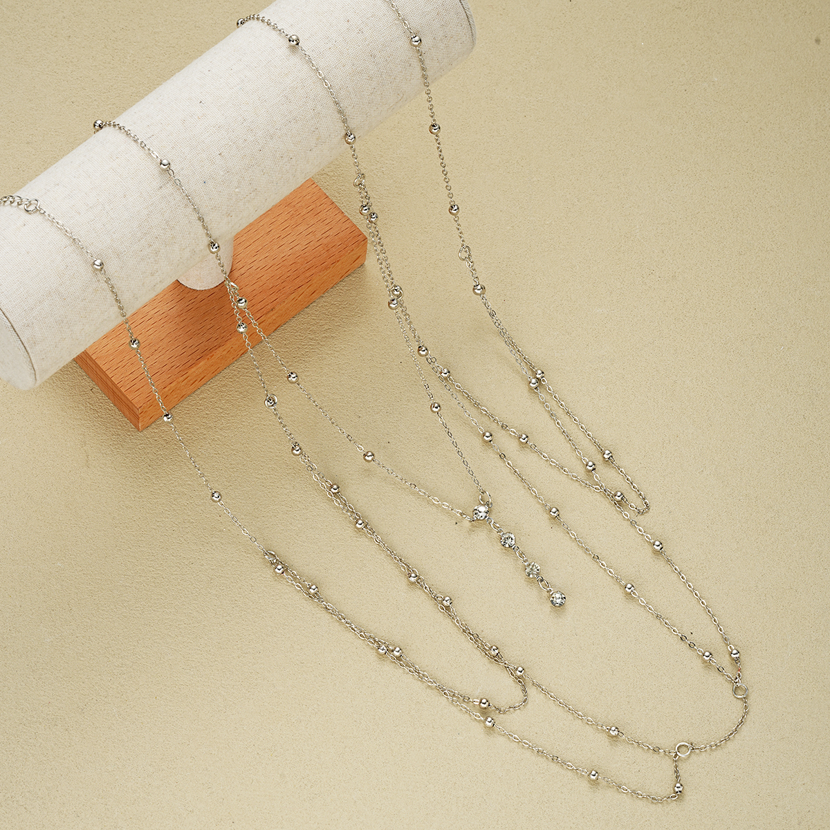 Vintage Silver Color Beaded Cr - Body Jewelry Chest 리뷰 및 가격