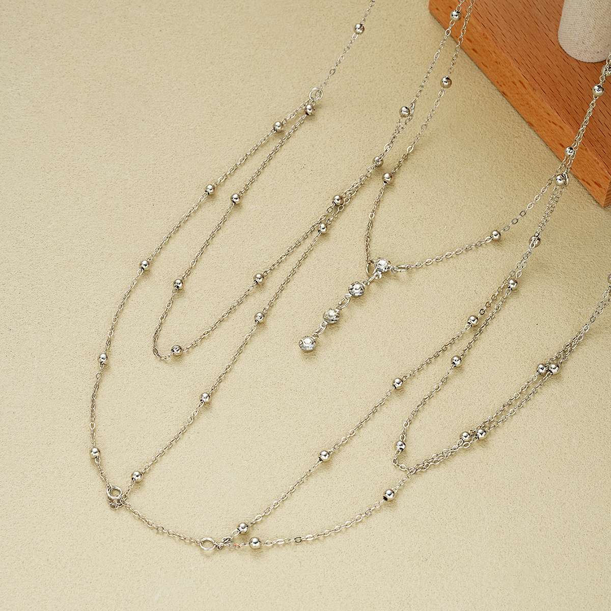 Vintage Silver Color Beaded Cr - Body Jewelry Chest 리뷰 및 가격