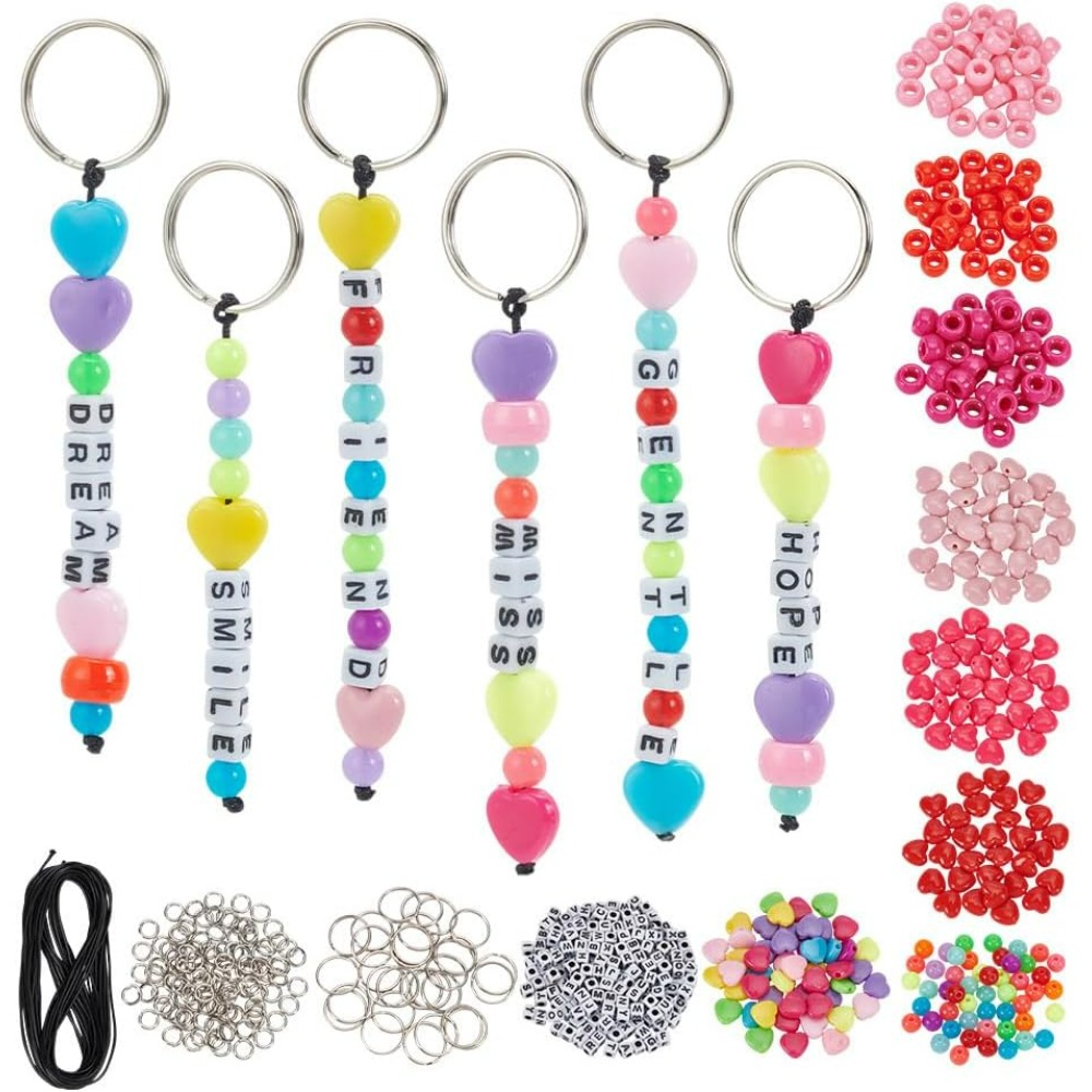 610 Pcs Beaded Keychain Making - Daith Heart Ring 리뷰 및 가격
