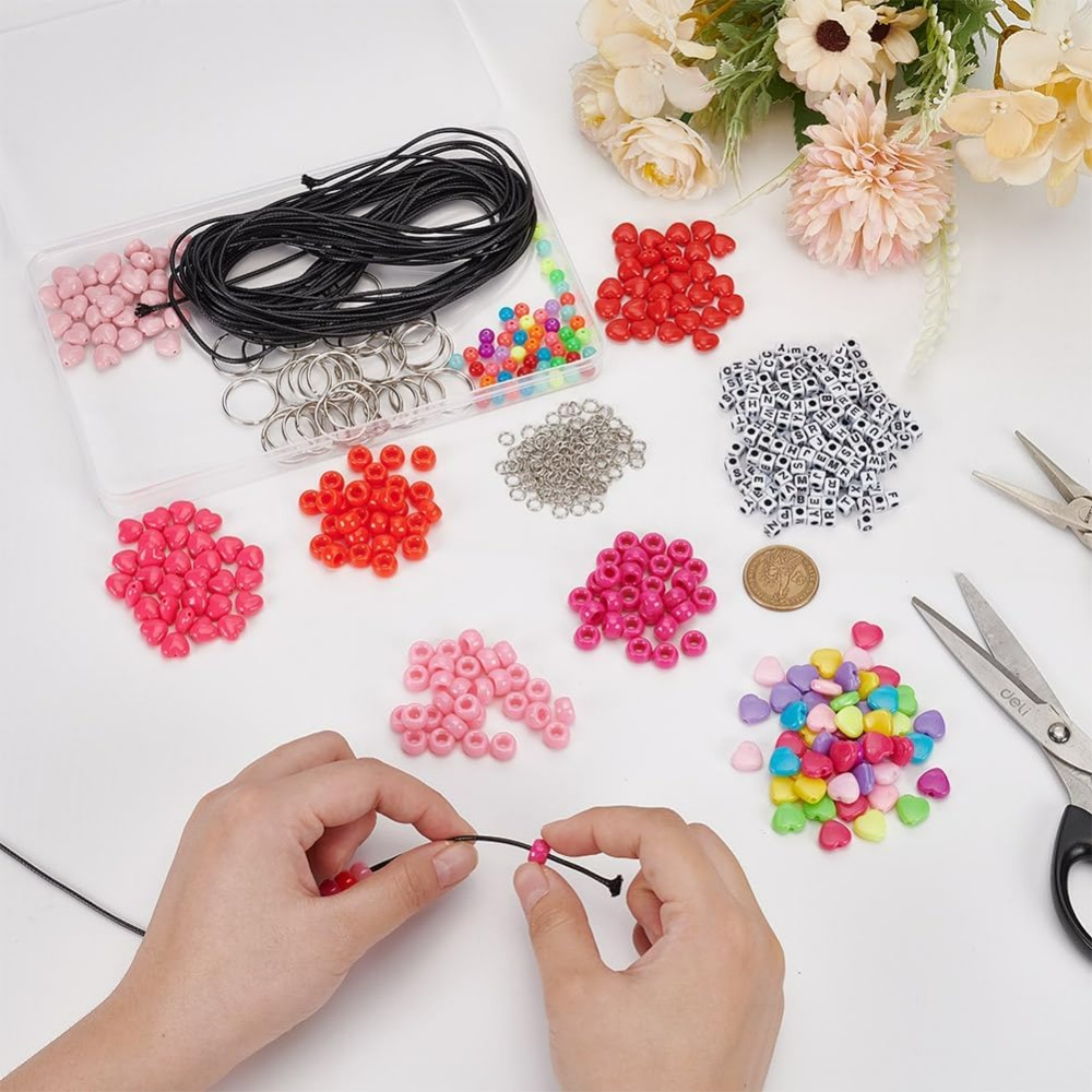 610 Pcs Beaded Keychain Making - Daith Heart Ring 리뷰 및 가격