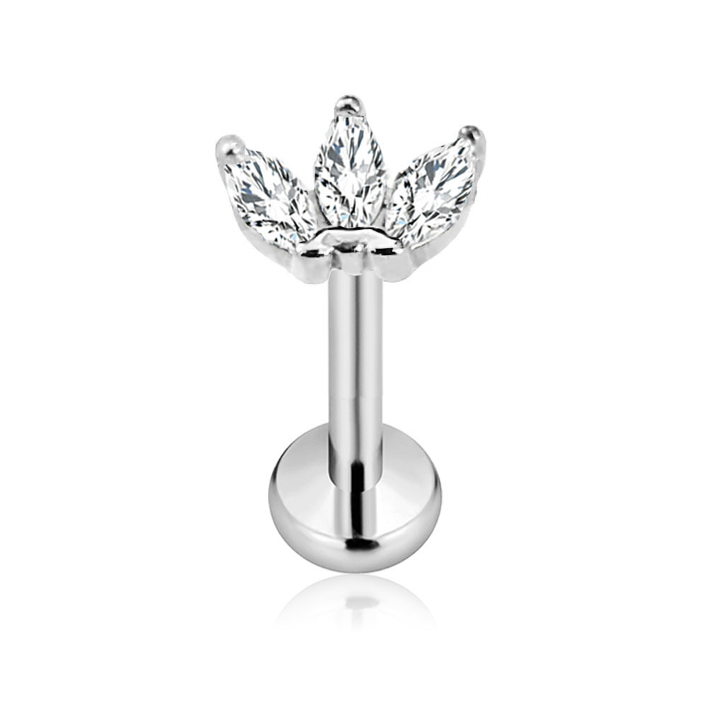 ASTM F136 G23 Titanium Flower  - Body Jewelry Threadless 리뷰 및 가격
