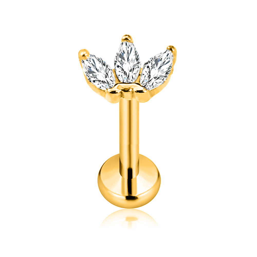 ASTM F136 G23 Titanium Flower  - Body Jewelry Threadless 리뷰 및 가격