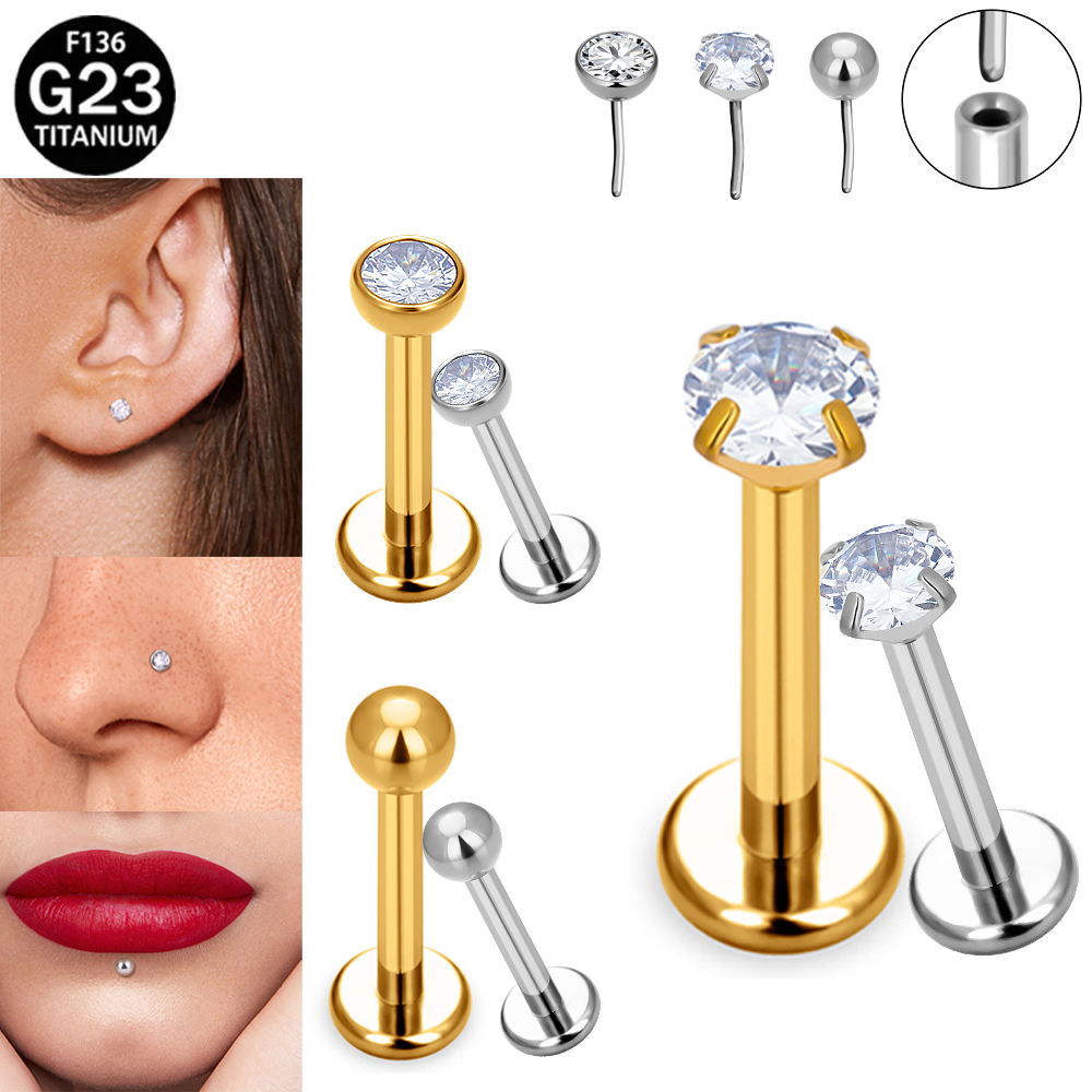 F136 G23 Implant Grade Titaniu - Body Jewelry Threadless 리뷰 및 가격