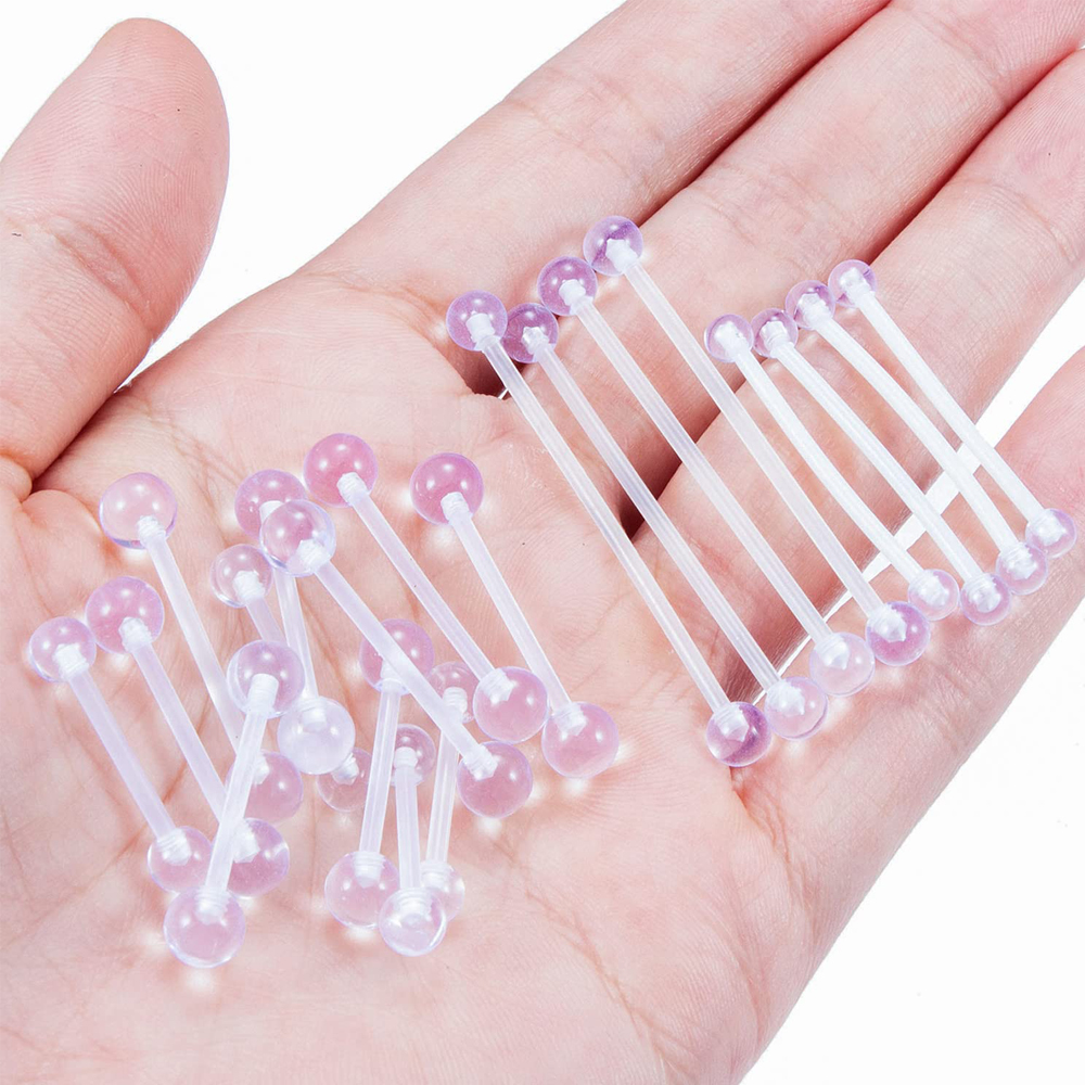 14G Clear Bioflex Flexible Acr - Body Jewelry Industrial 리뷰 및 가격