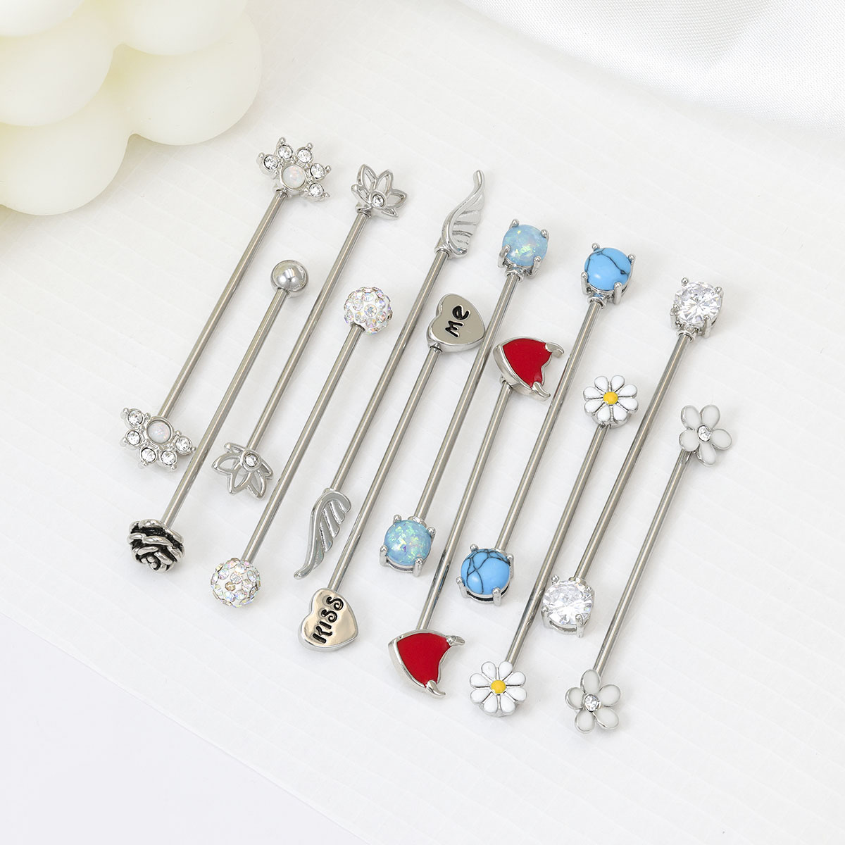 16G Arrows Hearts Industrial B - Body Jewelry Industrial 리뷰 및 가격
