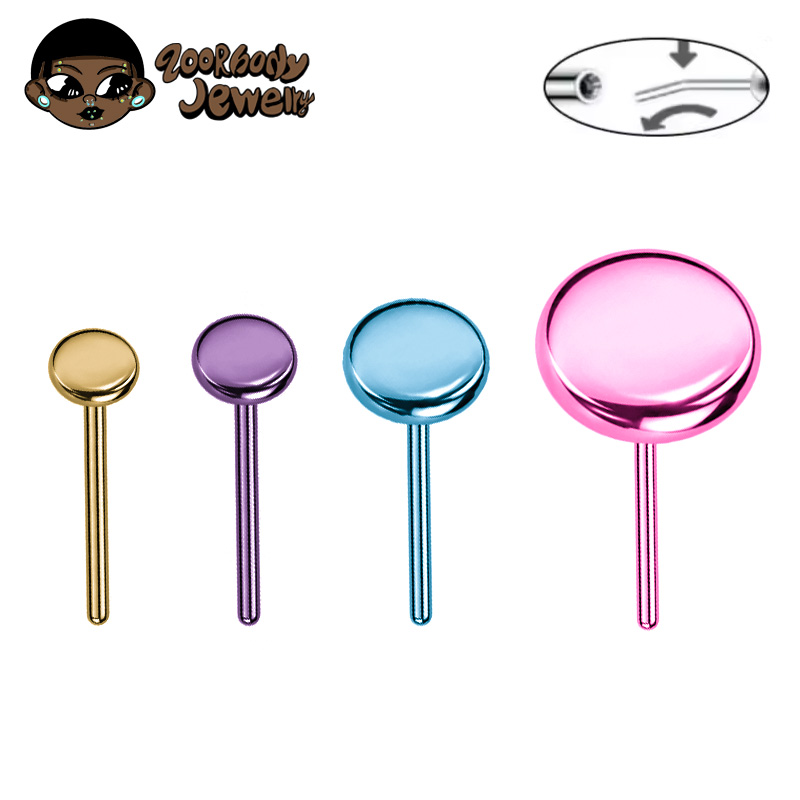 10pcs ASTM F136 Titanium Push  - Body Jewelry Threadless 리뷰 및 가격