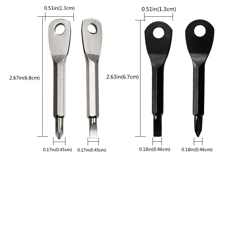 2 Keychain Screwdrivers in Bla - Body Jewelry Repair 리뷰 및 가격