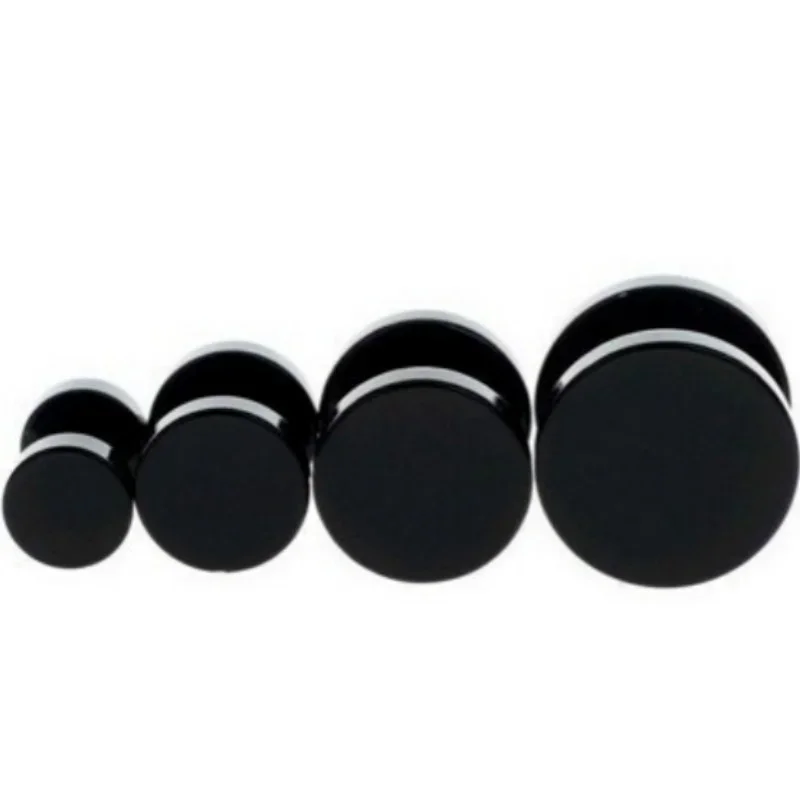 2 Pcs/1 SetBlack Stainless Ste - Body Jewelry Ear Plugs 리뷰 및 가격