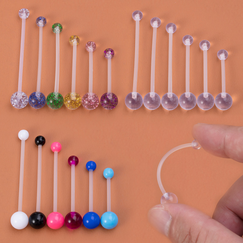 6pcs Flexible Navel Piercing A - Body Jewelry Industrial 리뷰 및 가격