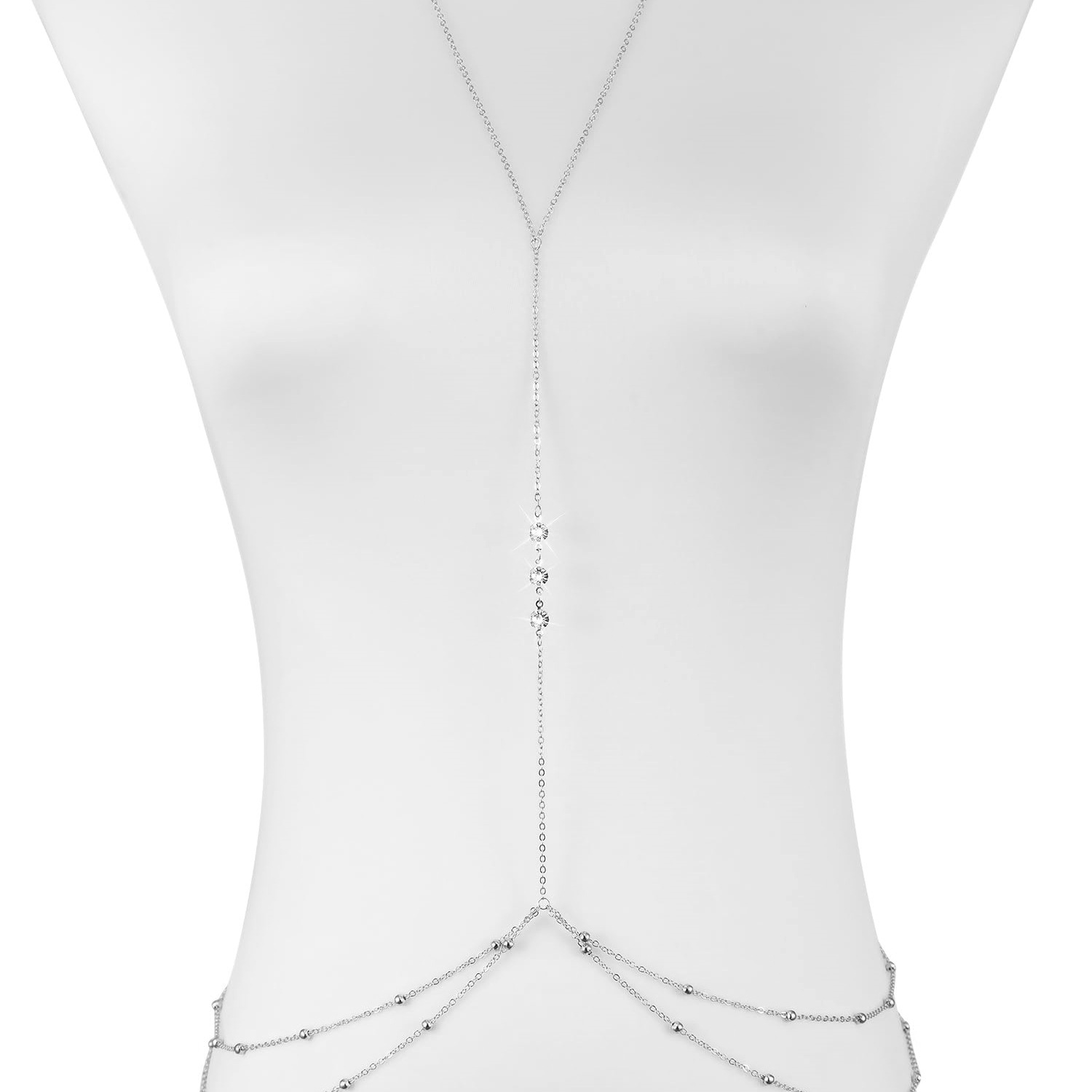 Simple Long Imitation crystal  - Body Jewelry Chest 리뷰 및 가격