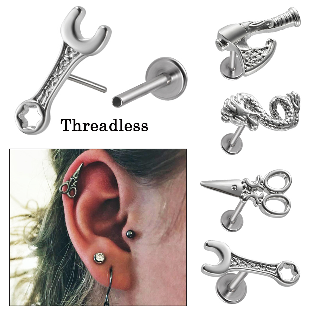 1PC Surgical Steel Threadless  - Body Jewelry Threadless 리뷰 및 가격