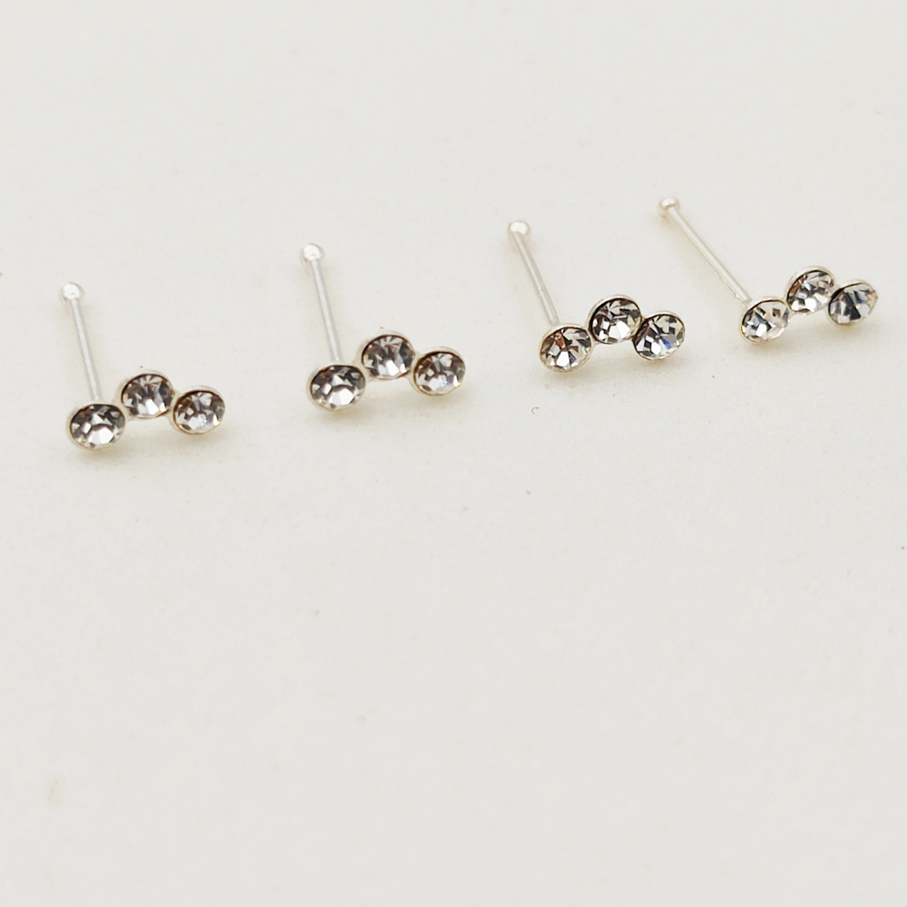 925 Sterling silver crystal no - Body Jewelry Indian 리뷰 및 가격