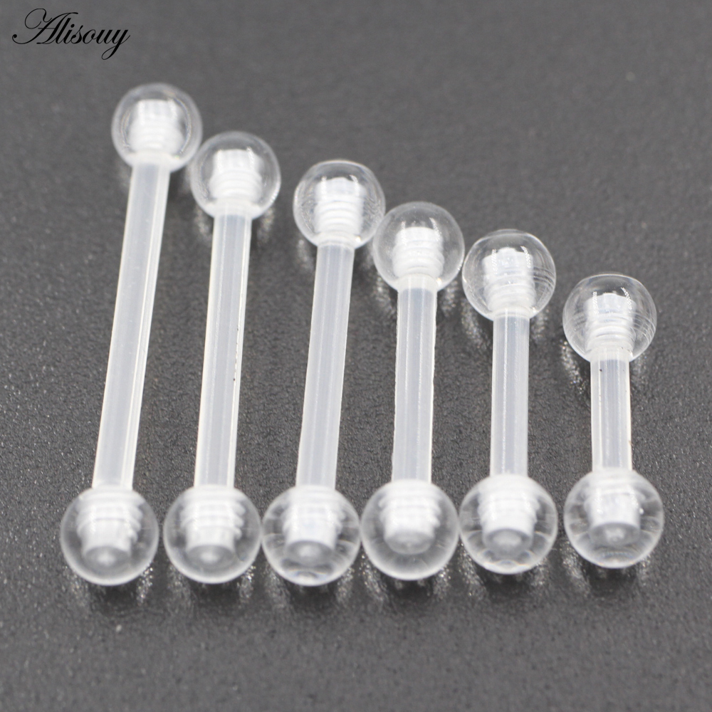 2PCS Transparent Acrylic UV Ba - Body Jewelry Industrial 리뷰 및 가격