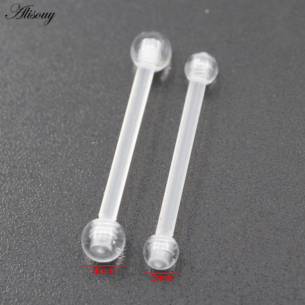 2PCS Transparent Acrylic UV Ba - Body Jewelry Industrial 리뷰 및 가격