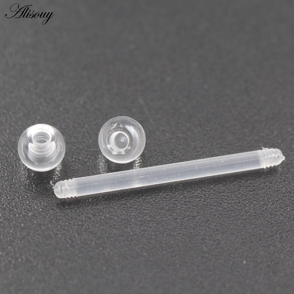 2PCS Transparent Acrylic UV Ba - Body Jewelry Industrial 리뷰 및 가격