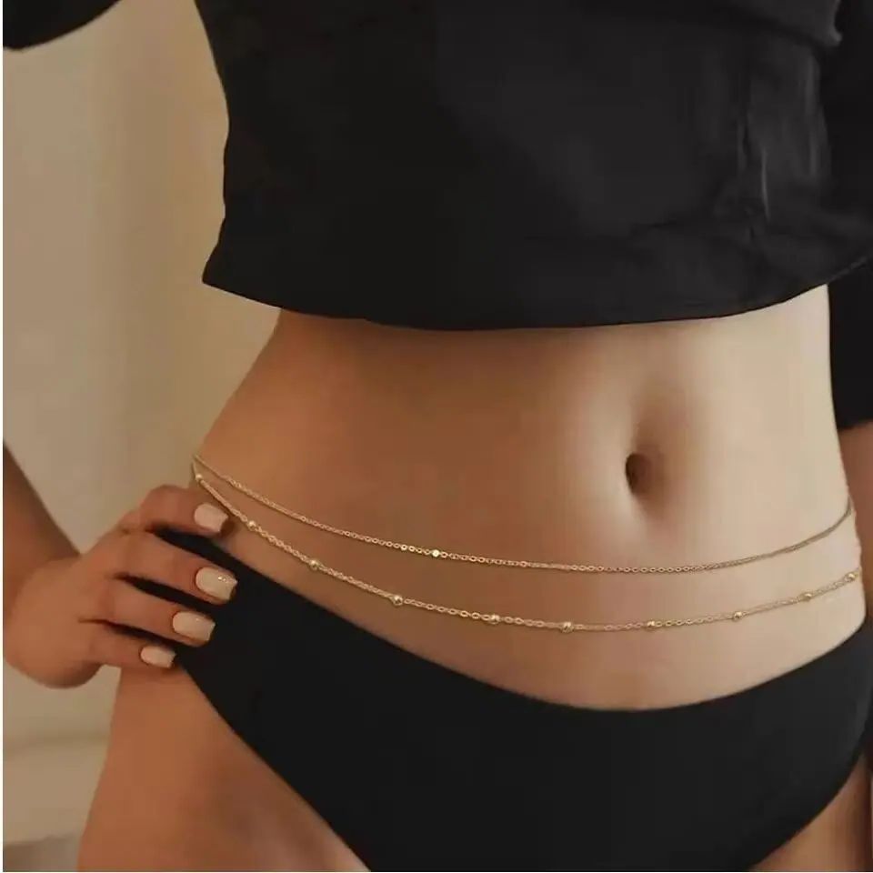 HipHop Double Layers Belly Cha - Body Jewelry In Bulk 리뷰 및 가격