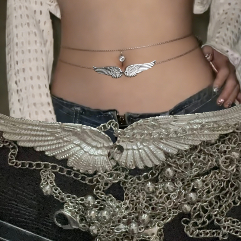 Double Layer Wings Angel Waist - Body Jewelry In Bulk 리뷰 및 가격