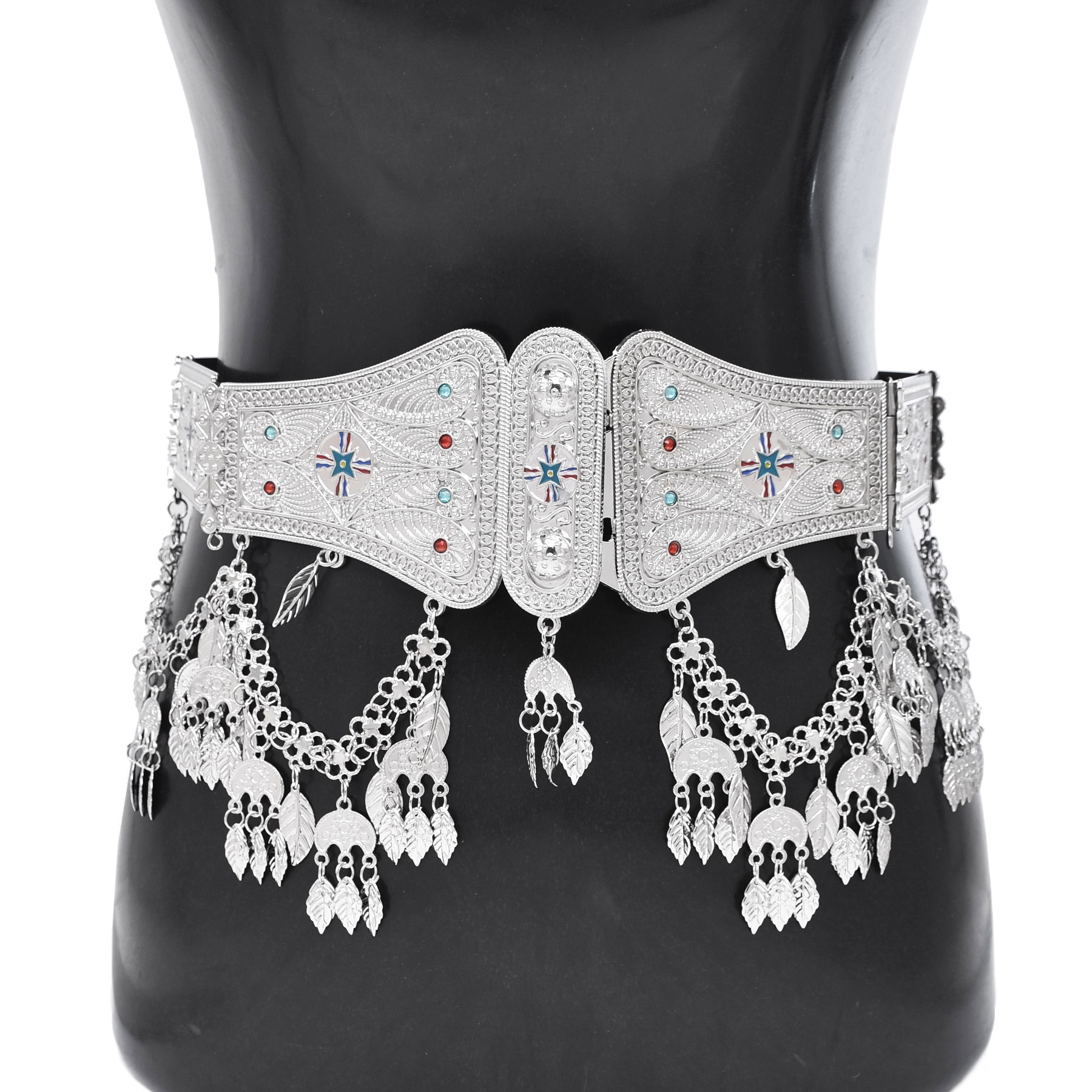 Silver Plated Moroccan Caftan  - Body Jewelry Indian 리뷰 및 가격