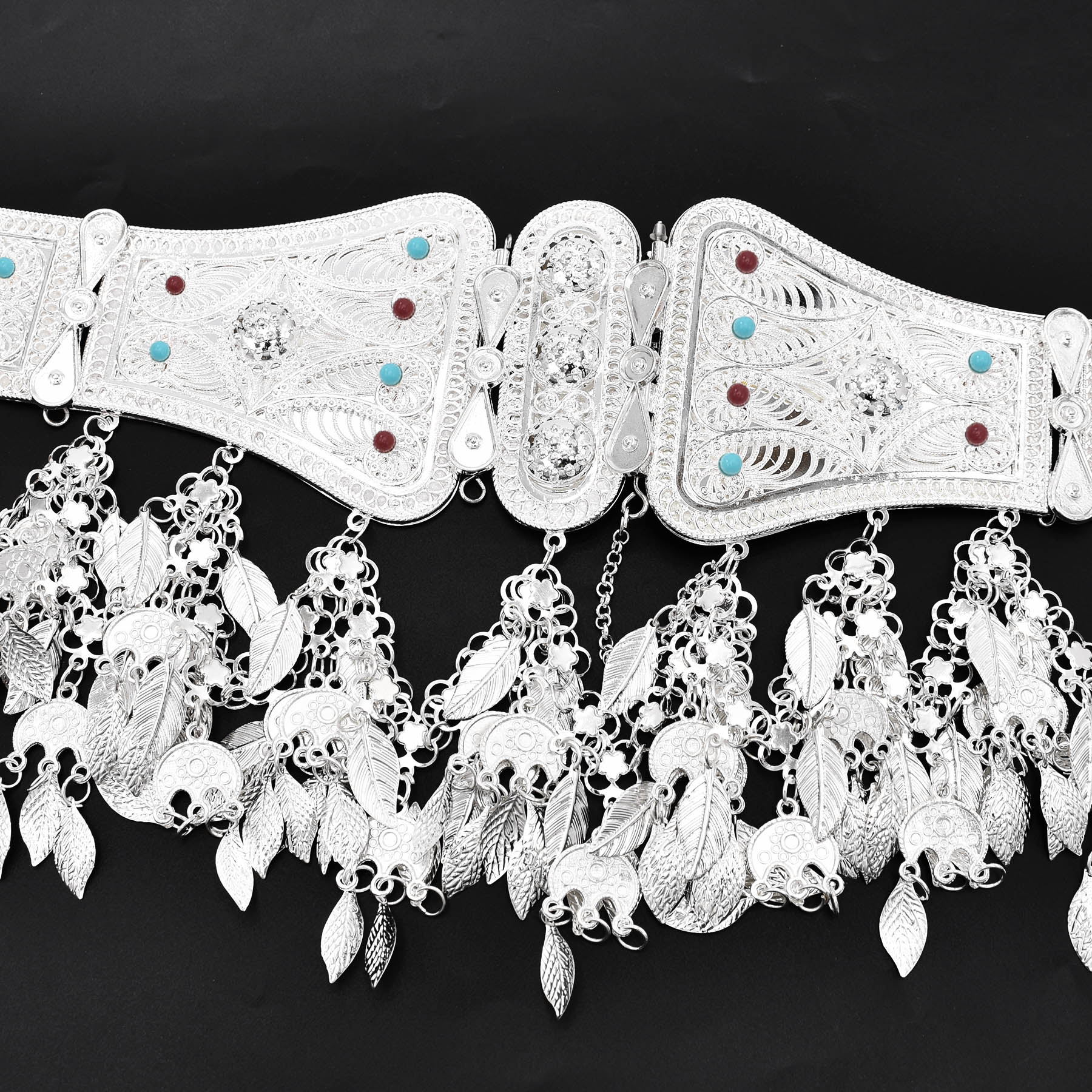 Silver Plated Moroccan Caftan  - Body Jewelry Indian 리뷰 및 가격
