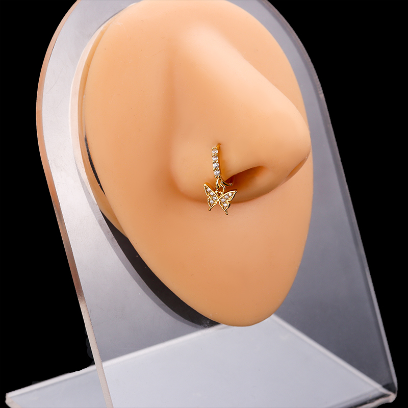 Stainless Steel Nose Ring with - Body Jewelry Indian 리뷰 및 가격
