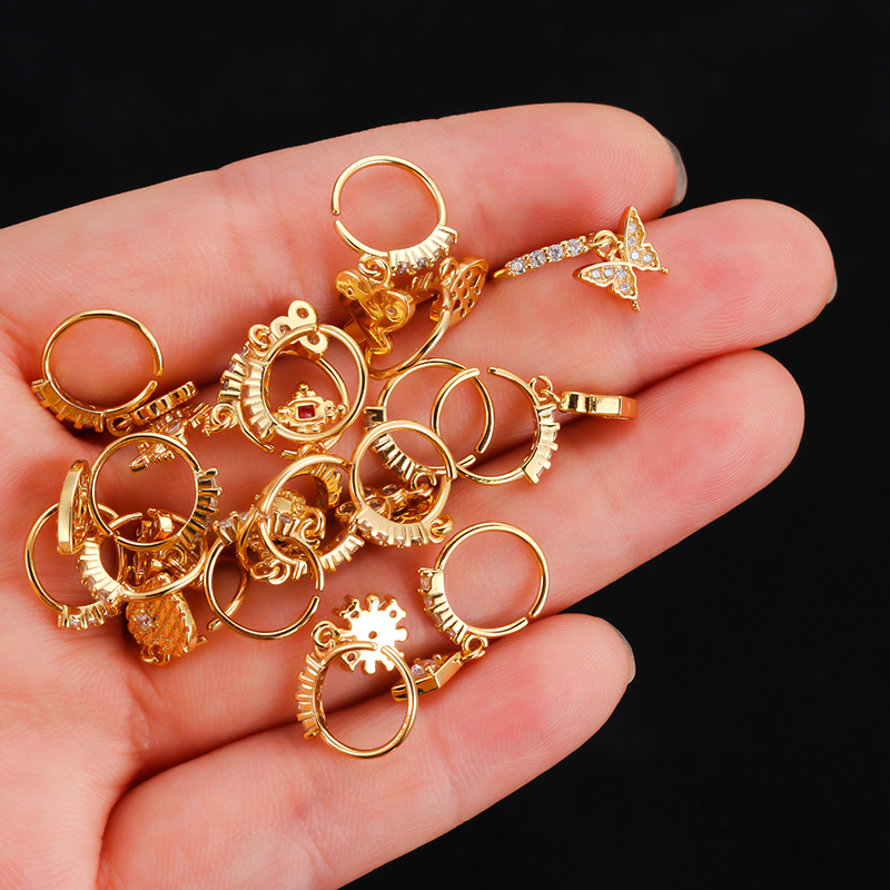 Stainless Steel Nose Ring with - Body Jewelry Indian 리뷰 및 가격