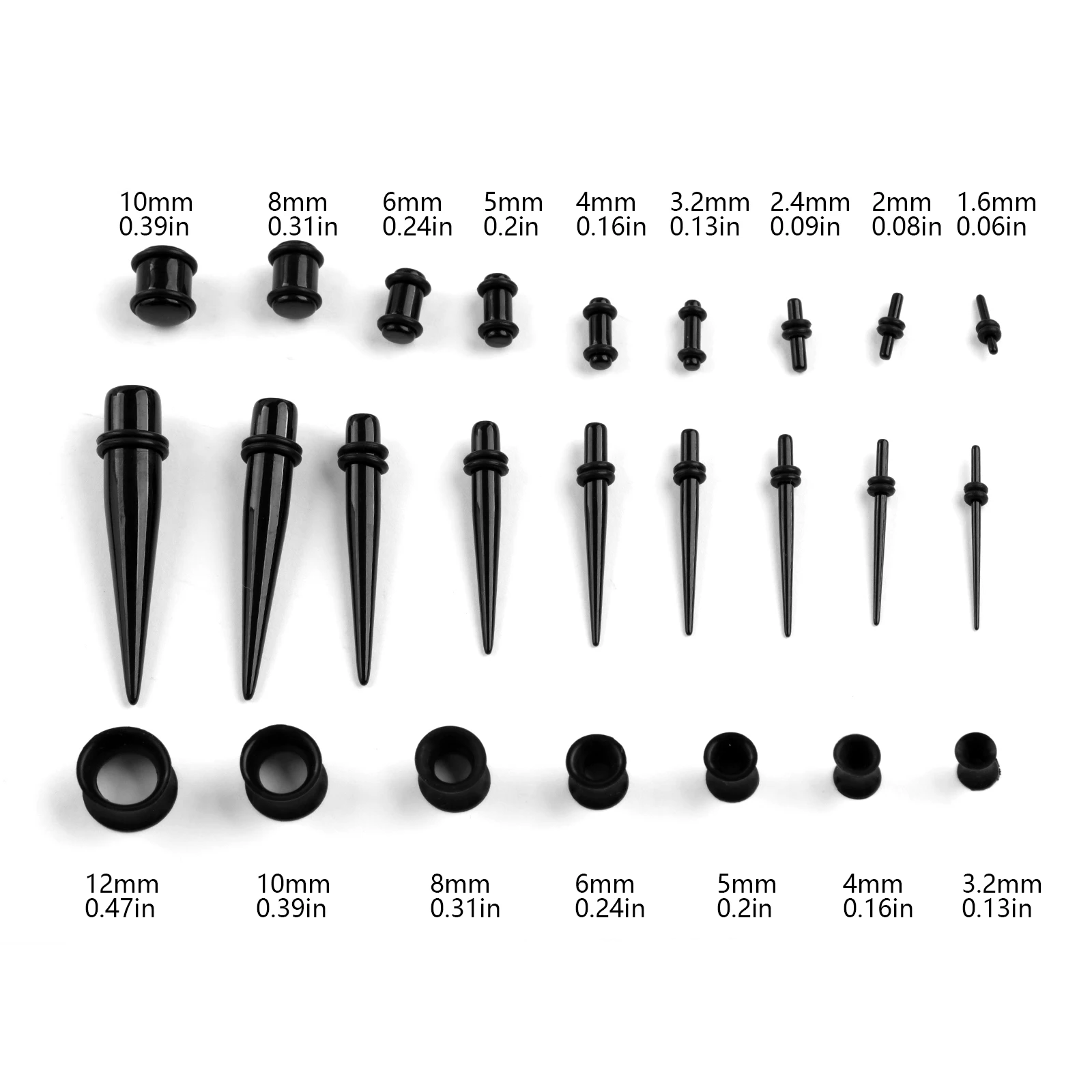 36/50pcs/Set Acrylic Ear Pierc - Body Jewelry Ear Plugs 리뷰 및 가격