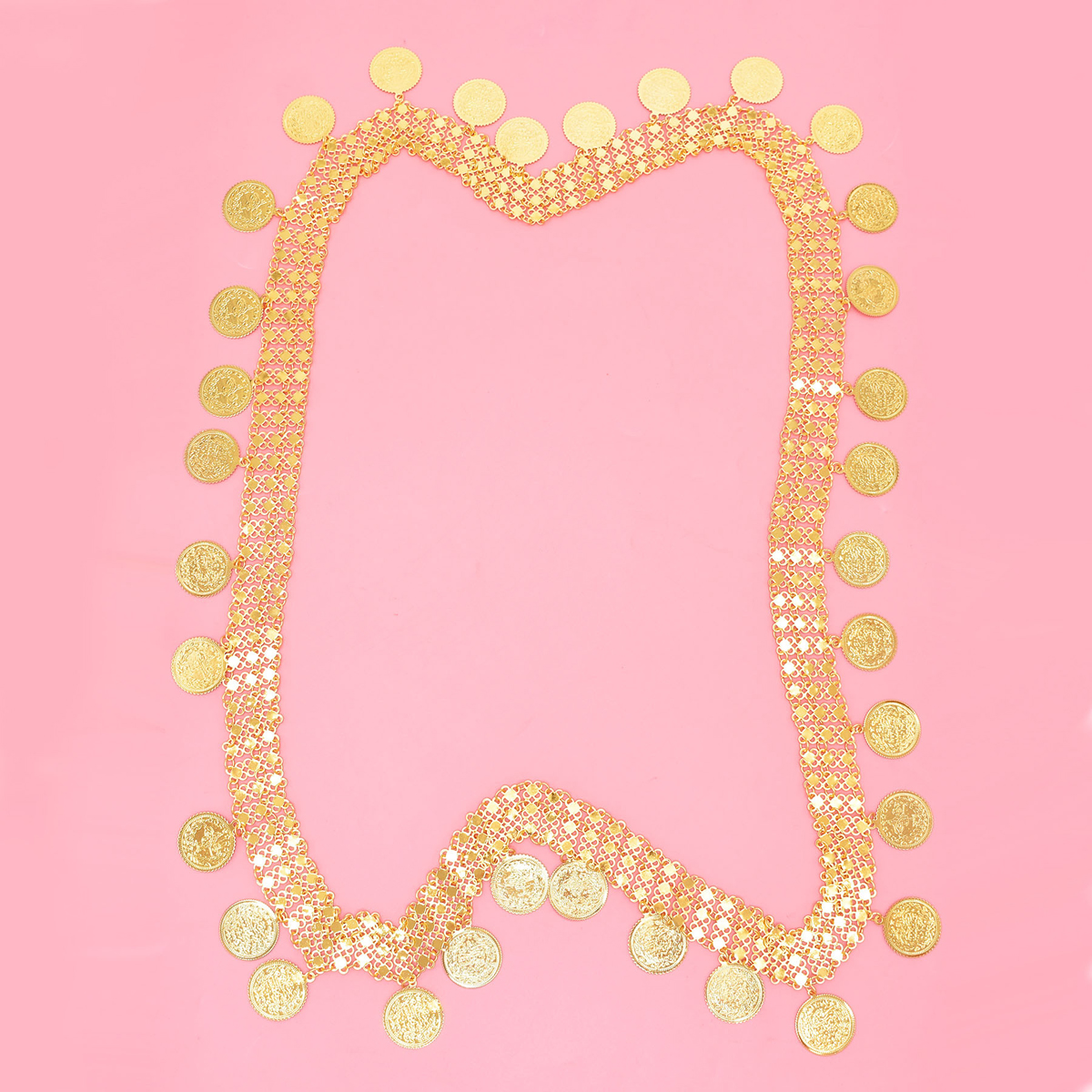 Gold Plated Simple Large Coins - Body Jewelry Indian 리뷰 및 가격