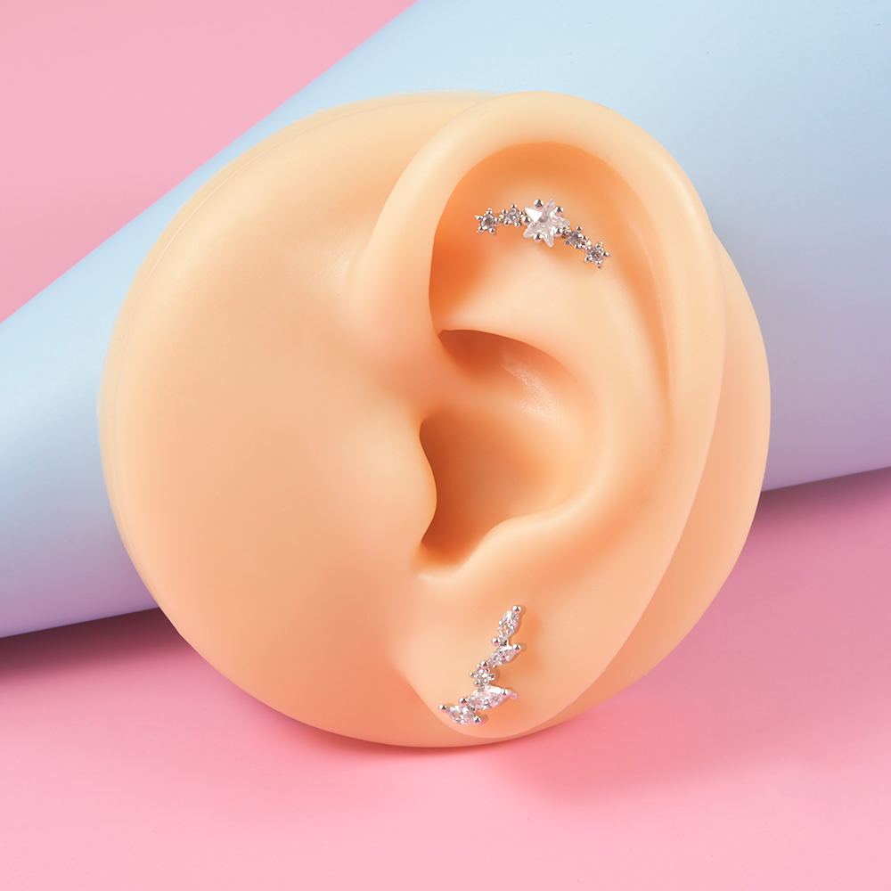 1PC Surgical Steel Zircon Labr - Body Jewelry Threadless 리뷰 및 가격