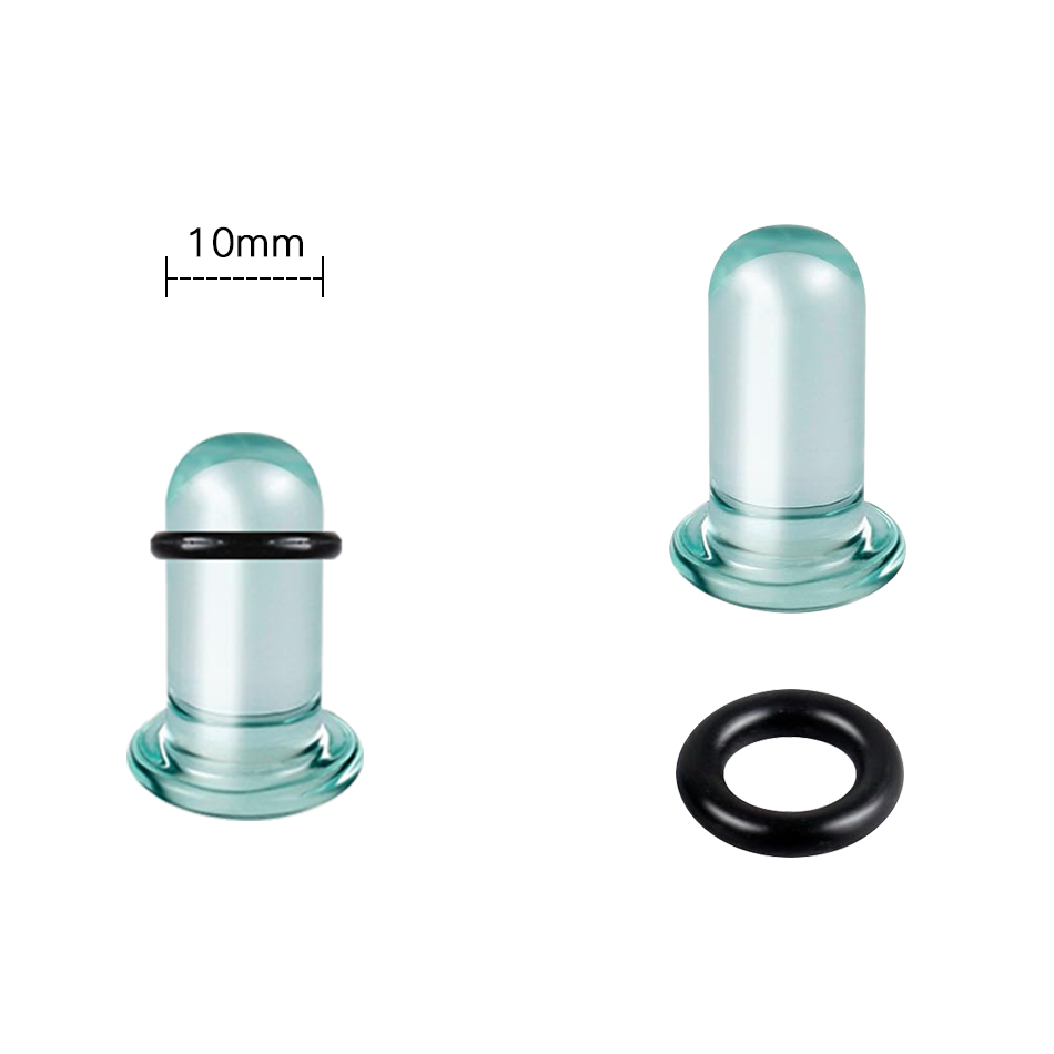 1Pair Glass Ear Tunnels and Pl - Body Jewelry Ear Plugs 리뷰 및 가격