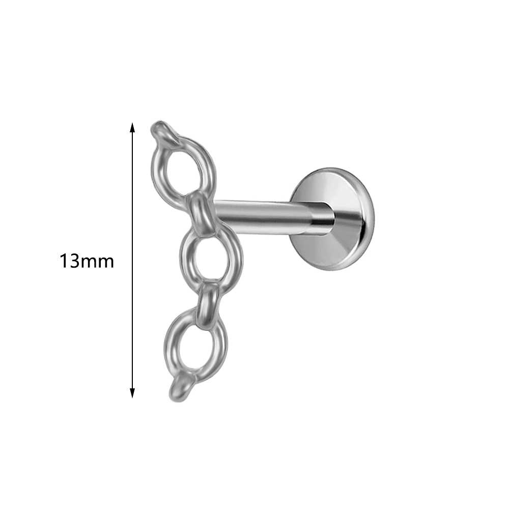 ASTM F-136 Titanium Labret Pie - Body Jewelry Threadless 리뷰 및 가격