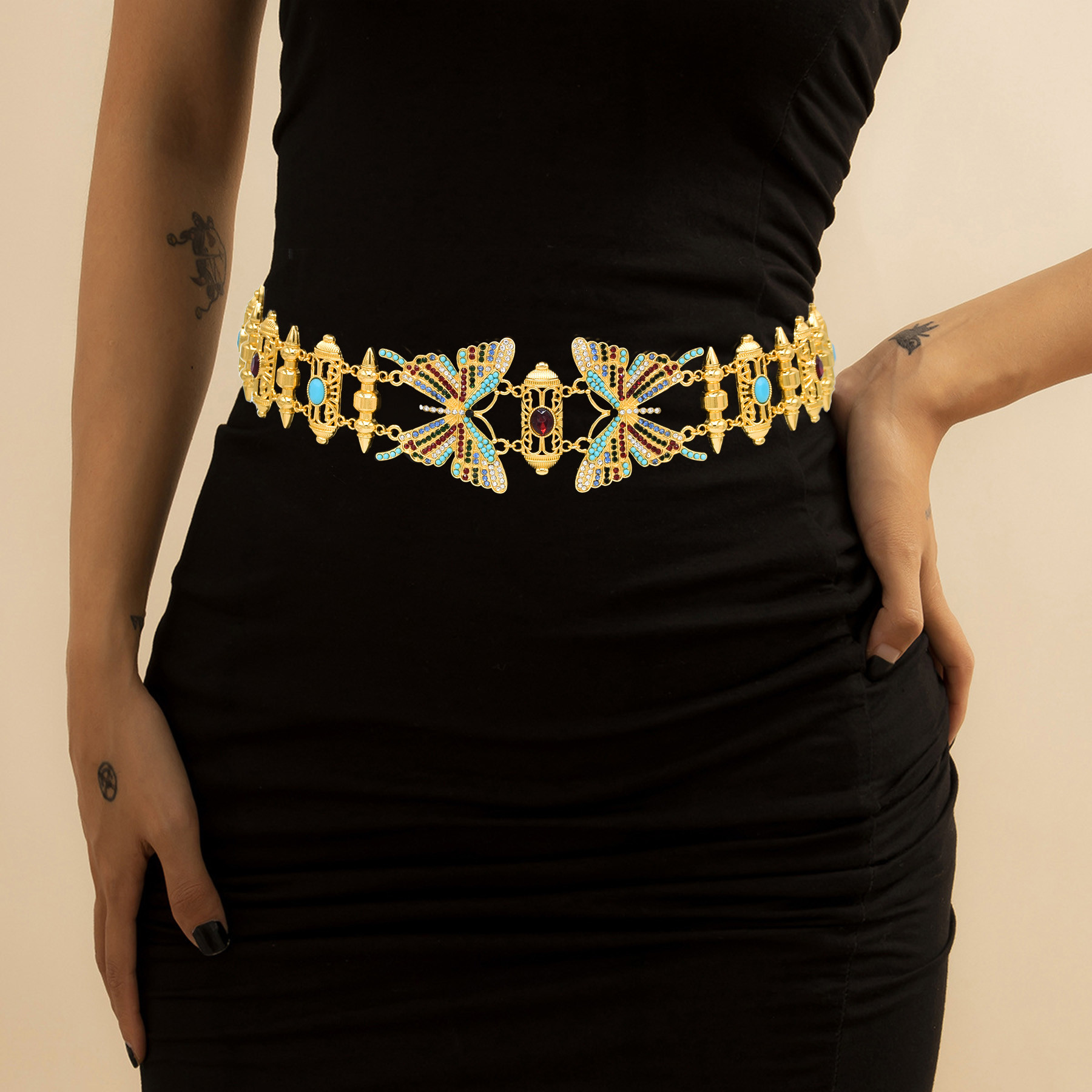 Fashion Butterfly Waist Belly  - Body Jewelry Indian 리뷰 및 가격